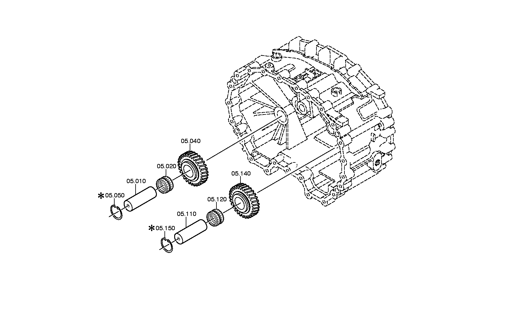 drawing for DAF 1815771 - GEAR SHIFT RAIL (figure 3)