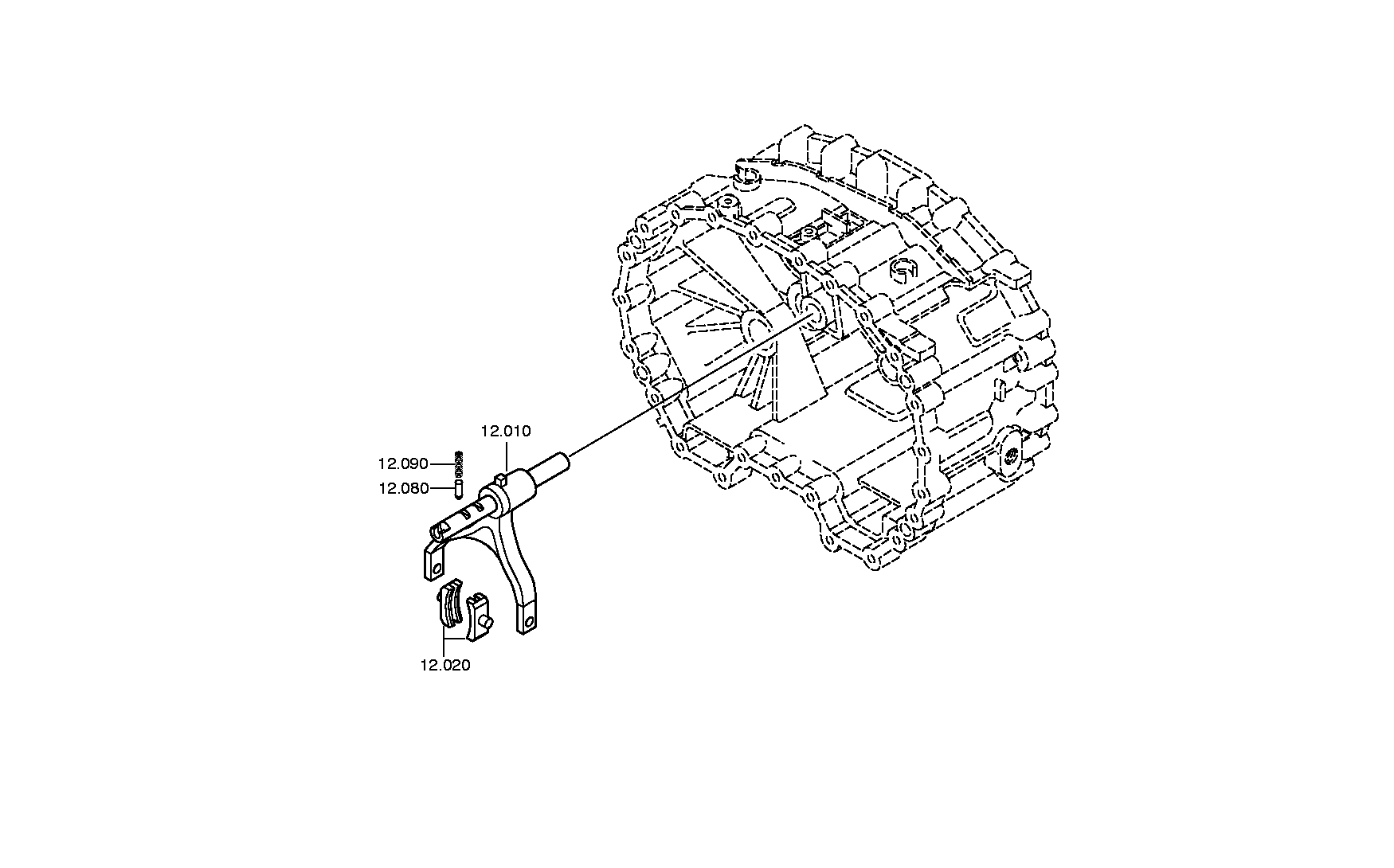 drawing for IVECO 5001021521 - SWING FORK (figure 3)