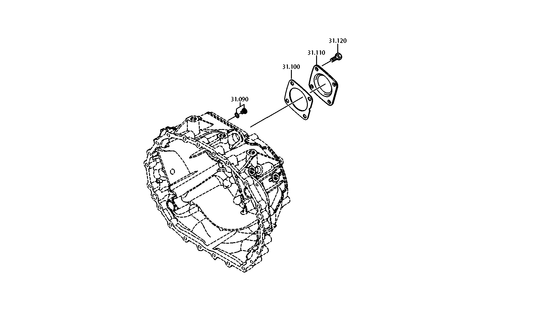 drawing for ASHOK-LEYLAND - CUMMINS 5001856357 - GASKET (figure 2)