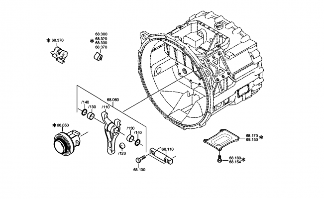 drawing for DAF 1615928 - RELEASE FORK (figure 3)