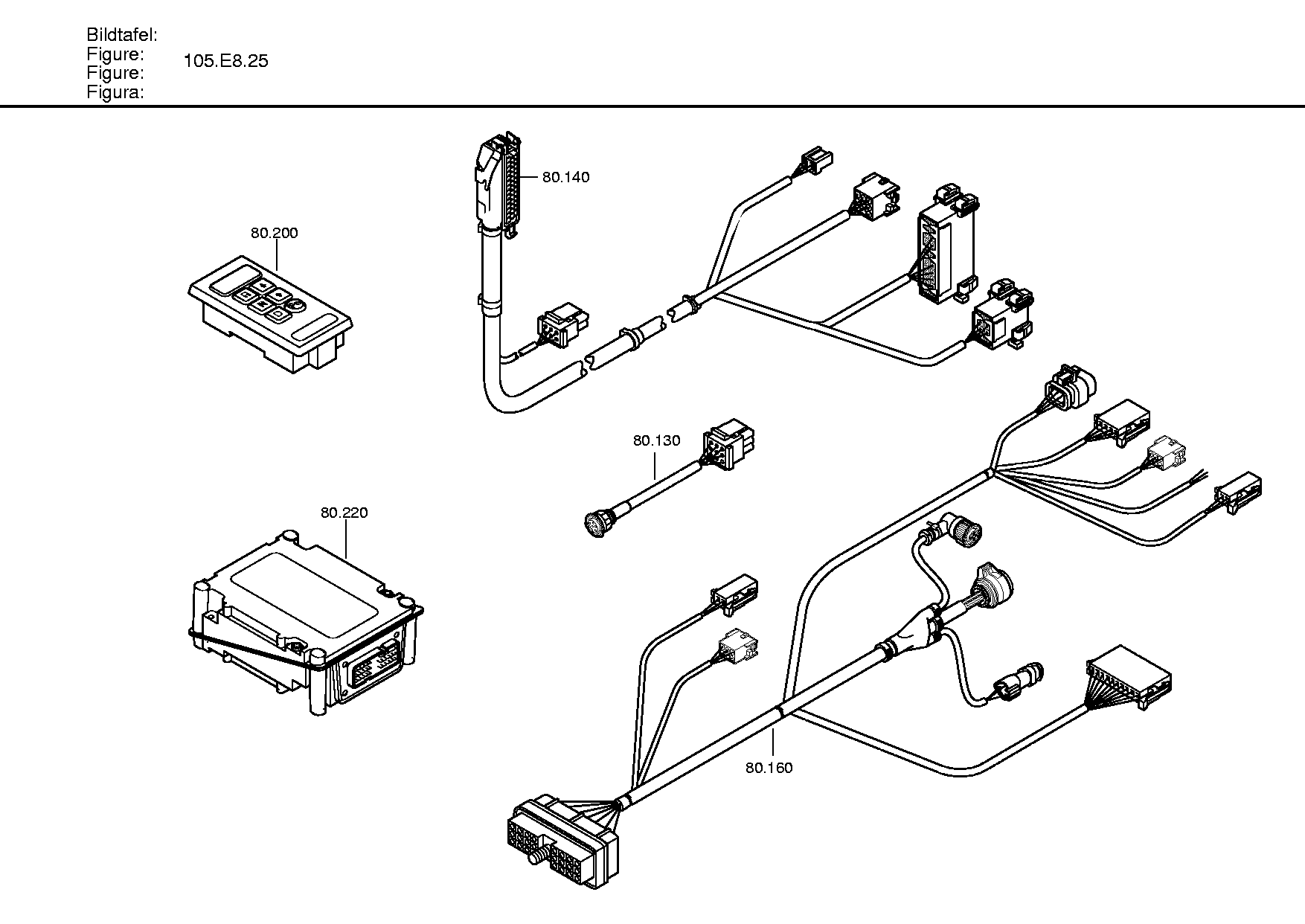 drawing for VAN HOOL 10883030 - CABLE IT (figure 1)