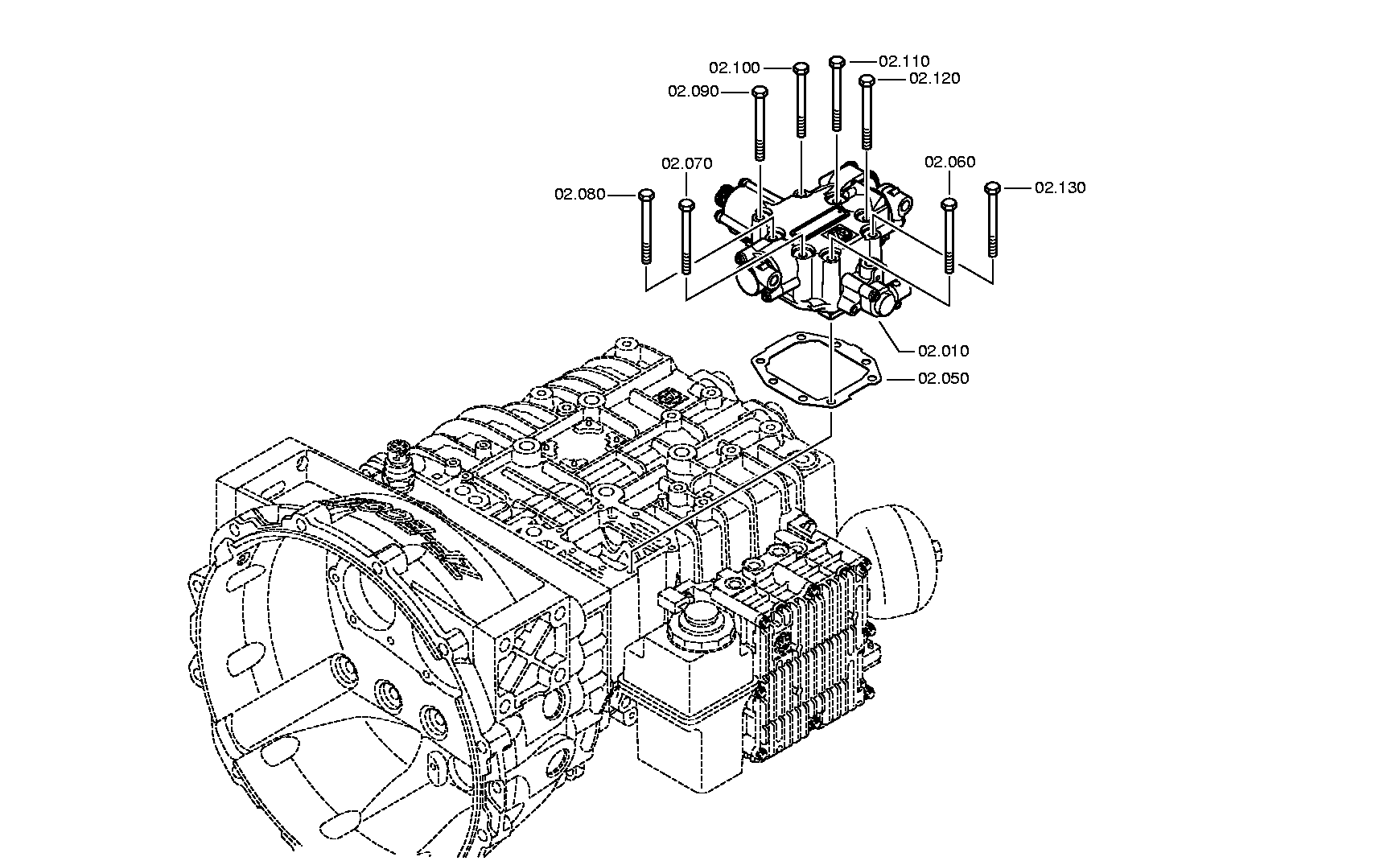 drawing for DAF 1799755 - SENSOR (figure 1)