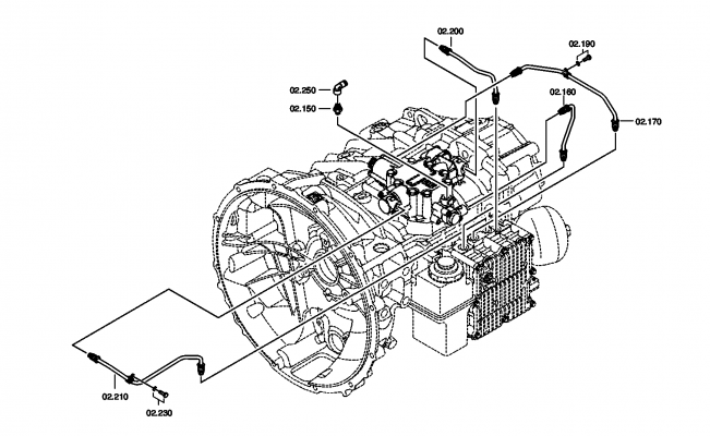 Technical drawing of NISSAN MOTOR CO. 328D0-LC51A TRANSMISSION ACTUATOR with dimensions and layout (figure 2)