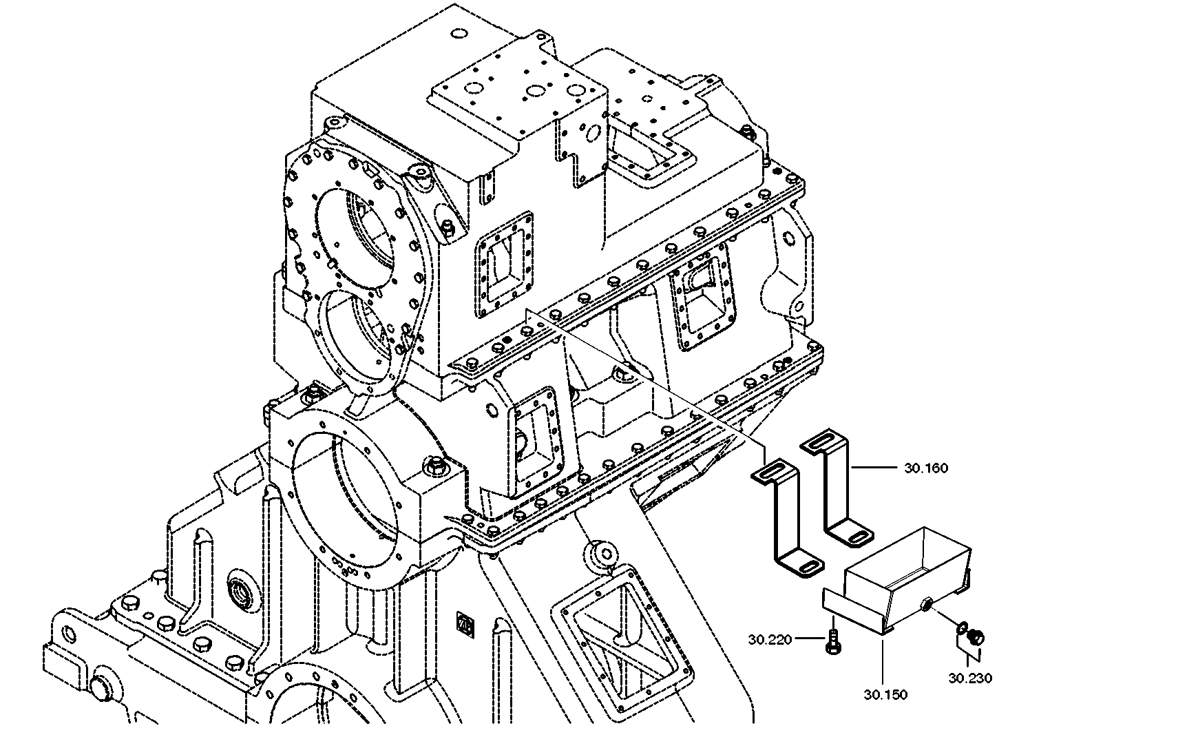 drawing for JOHN DEERE AT253052 - SEALING RING (figure 2)