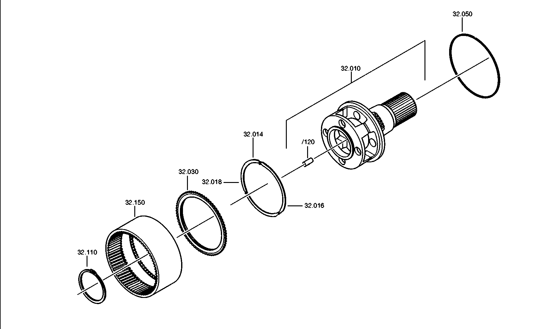 drawing for Hyundai Construction Equipment 0636100822 - HEXAGON SCREW (figure 5)