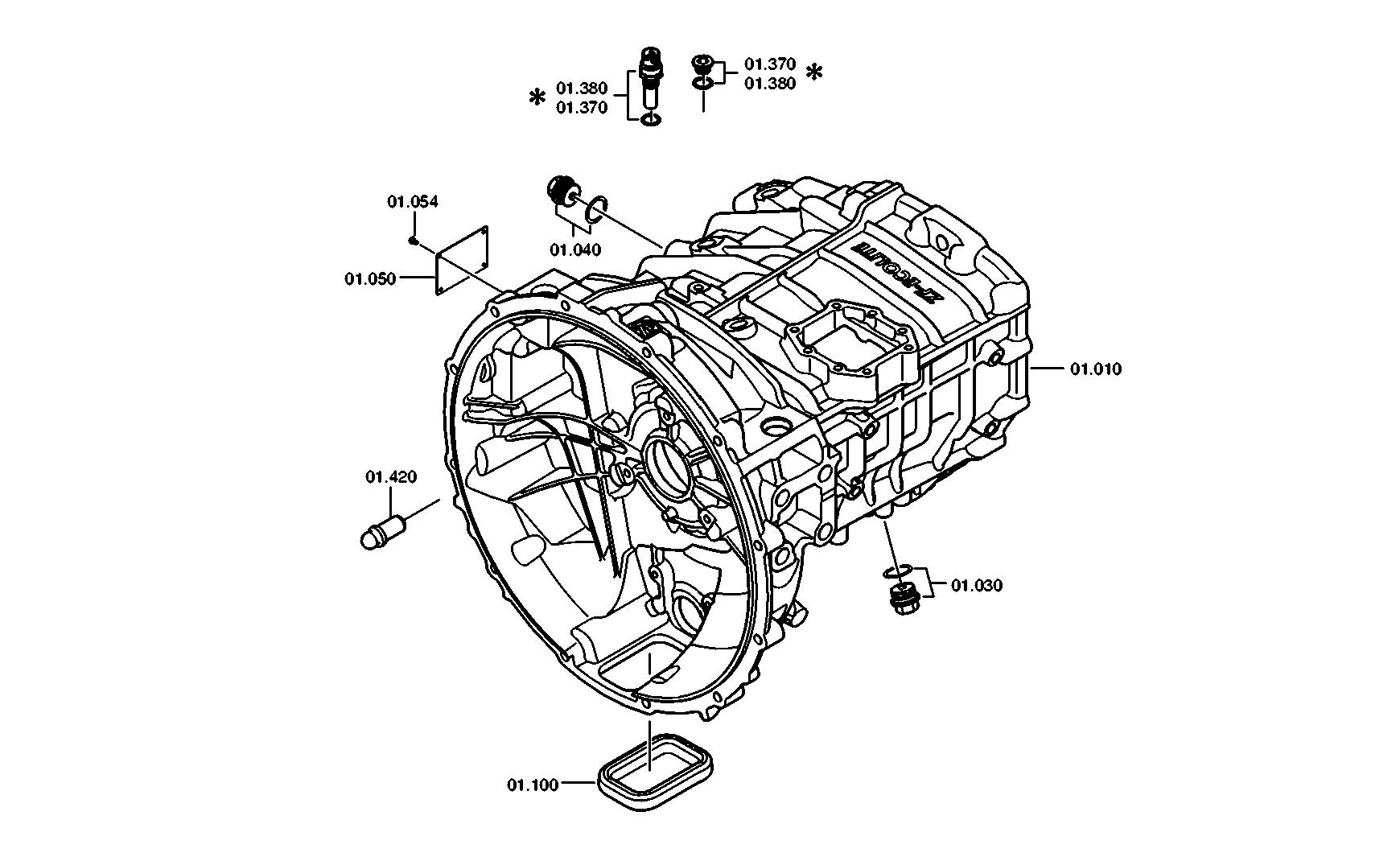 Technical drawing of Hyundai Construction Equipment 43050-7J650 12 AS 2541 TD with dimensions and layout (figure 2)