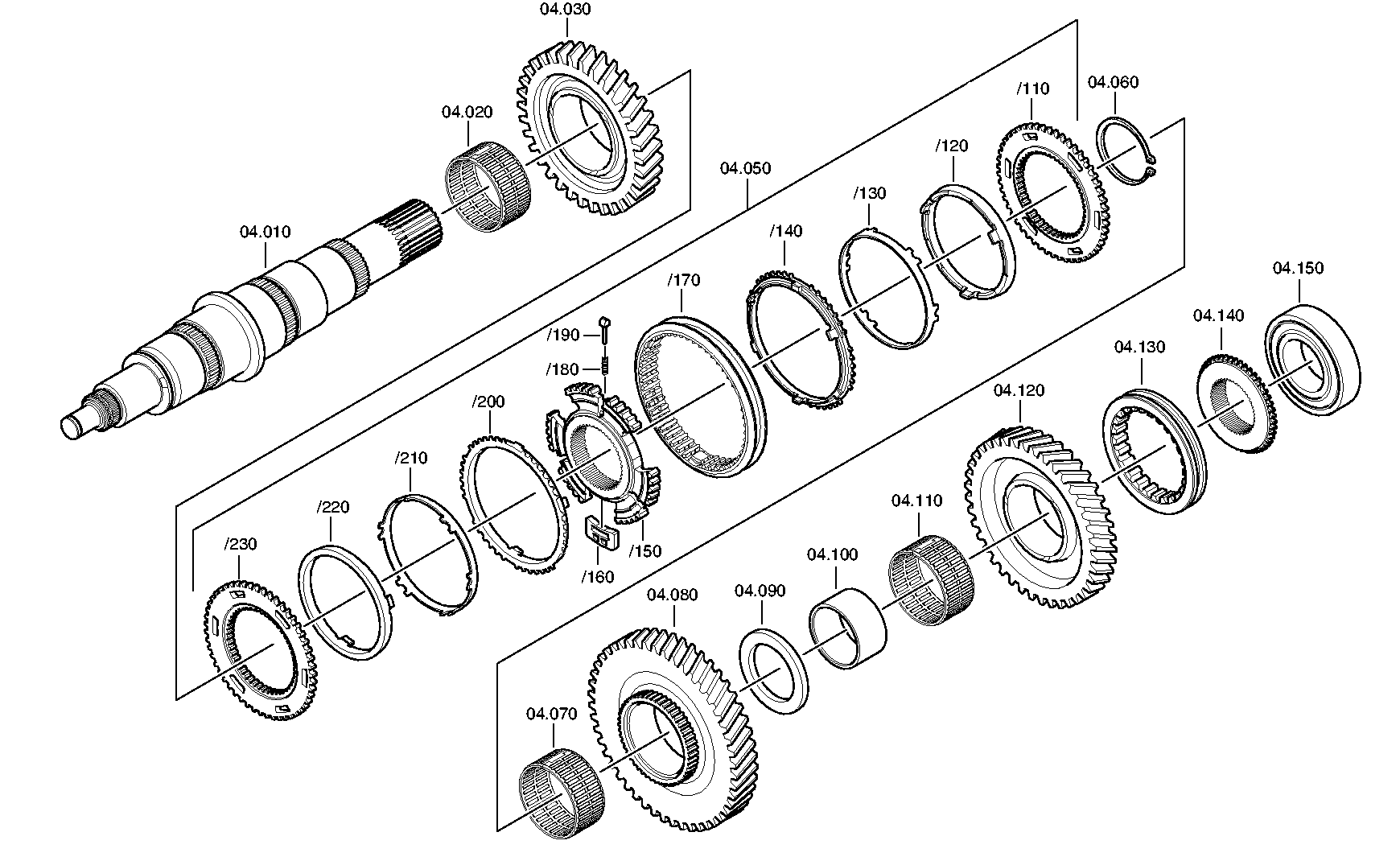 drawing for DAF 1795230 - SYNCHRONIZER (figure 4)