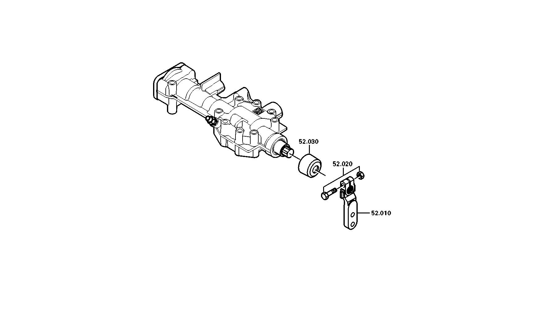 drawing for DAF 1900291 - SHIFT LEVER (figure 1)