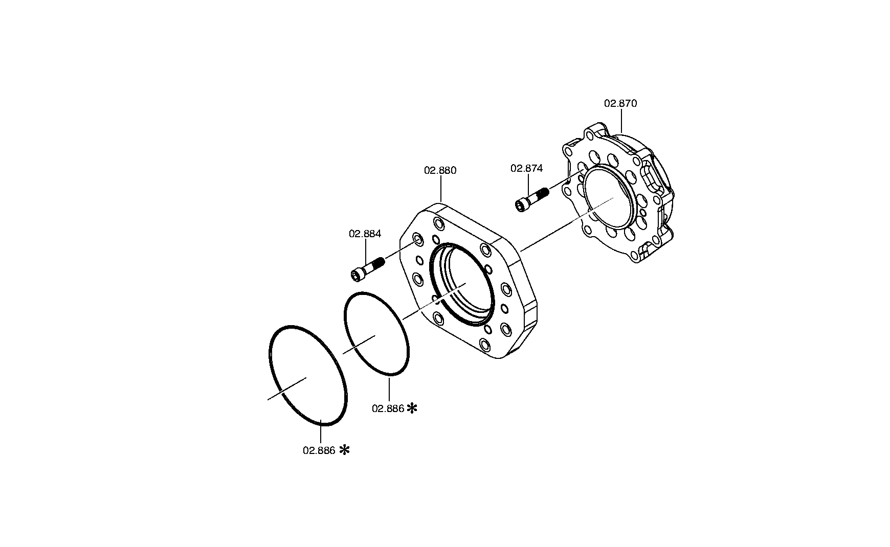 drawing for JOHN DEERE T197840 - O-RING (figure 2)