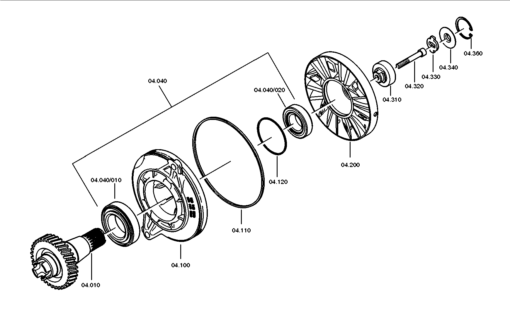 drawing for Hyundai Construction Equipment QZ0750113011 - RECTANGULAR RING (figure 2)