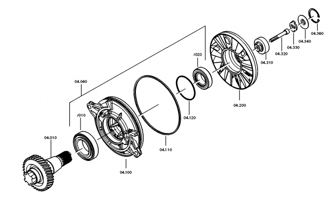 drawing for Hyundai Construction Equipment QZ0735372115 - TA.ROLLER BEARING (figure 2)