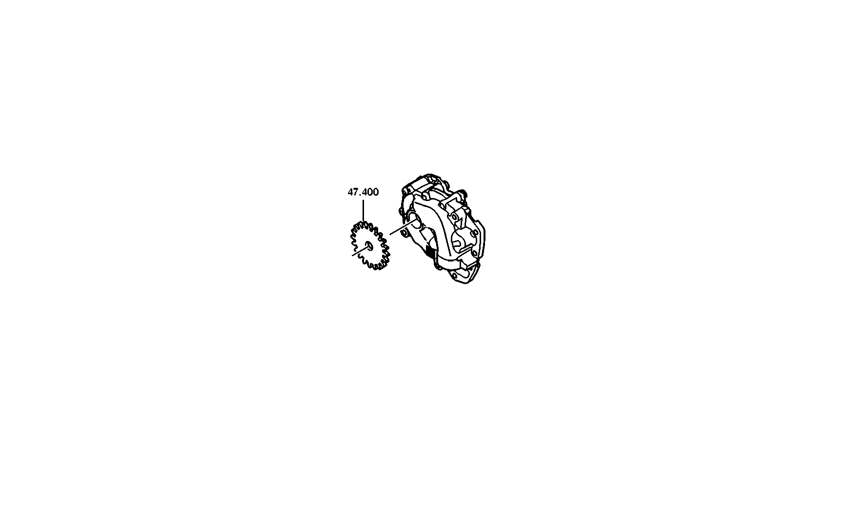 drawing for LIEBHERR GMBH 10343485 - PRIMARY PUMP (figure 1)