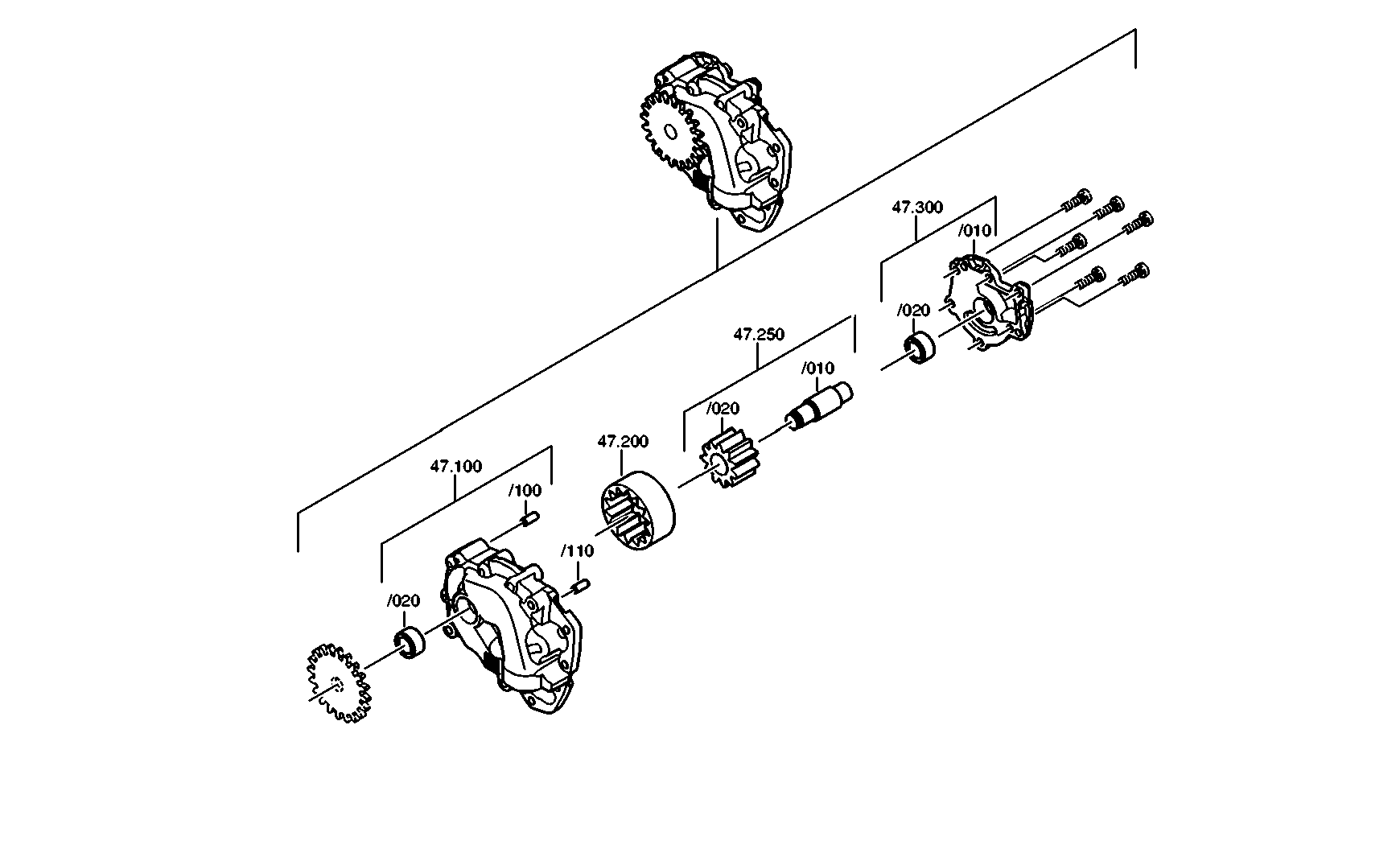 drawing for LIEBHERR GMBH 10343485 - PRIMARY PUMP (figure 2)