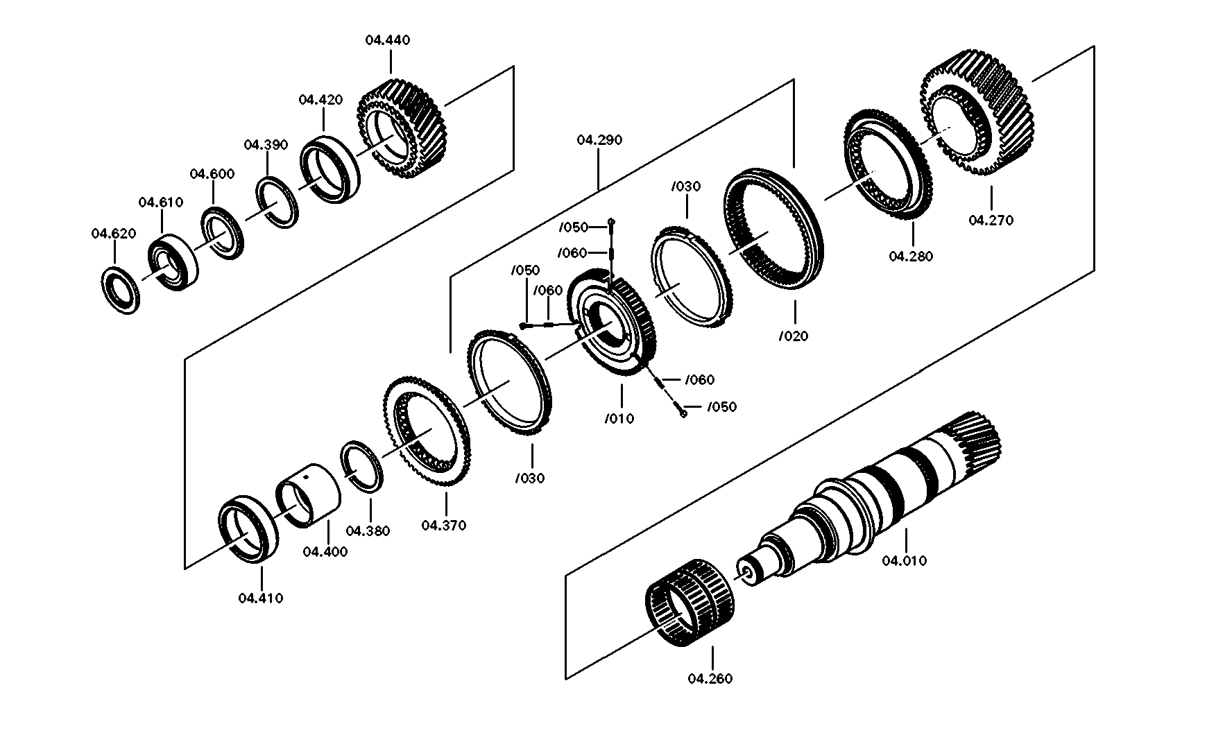 drawing for DAF TRUCKS 1867596 - SYNCHRONIZER (figure 2)