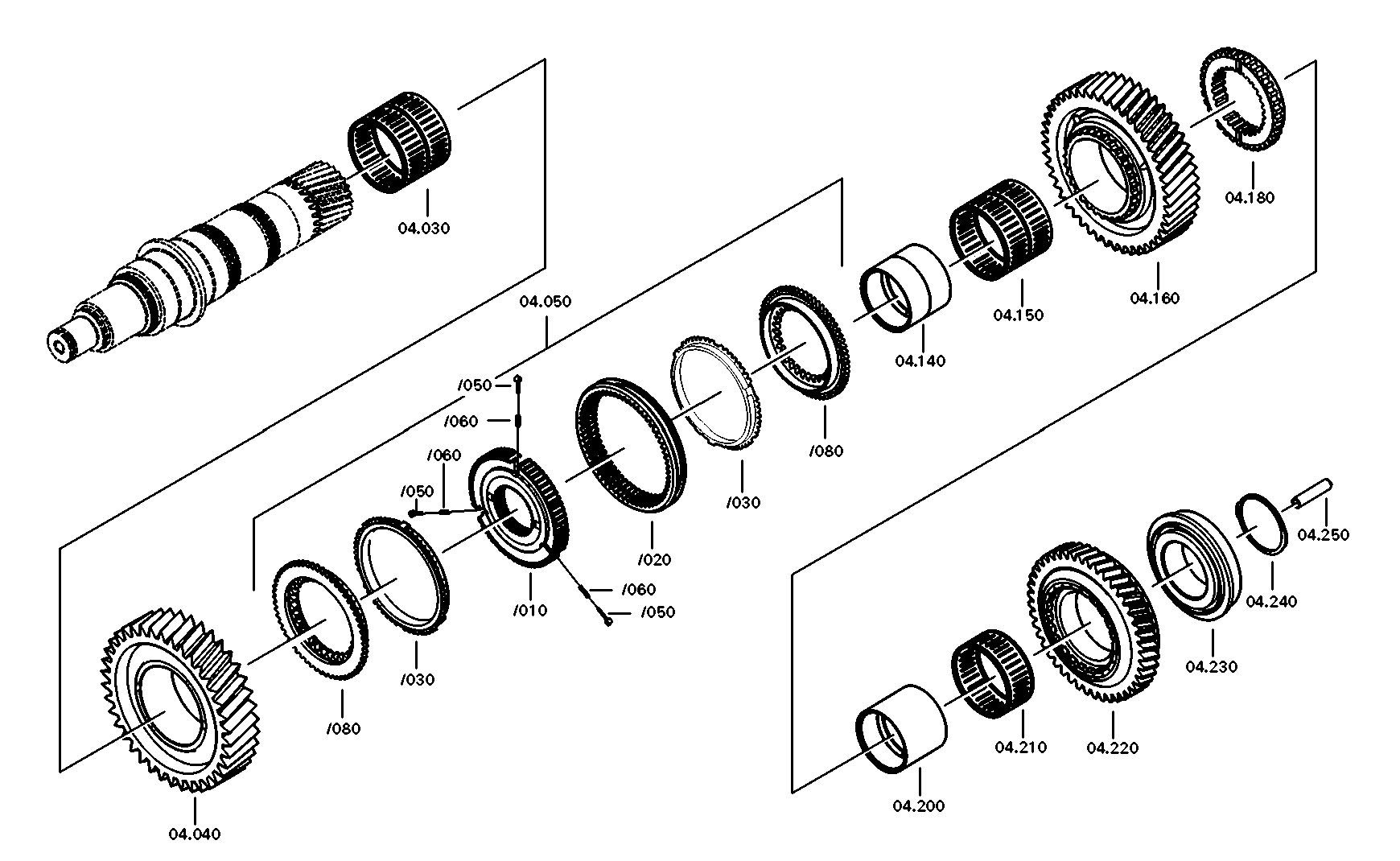 drawing for DAF TRUCKS 1867596 - SYNCHRONIZER (figure 3)