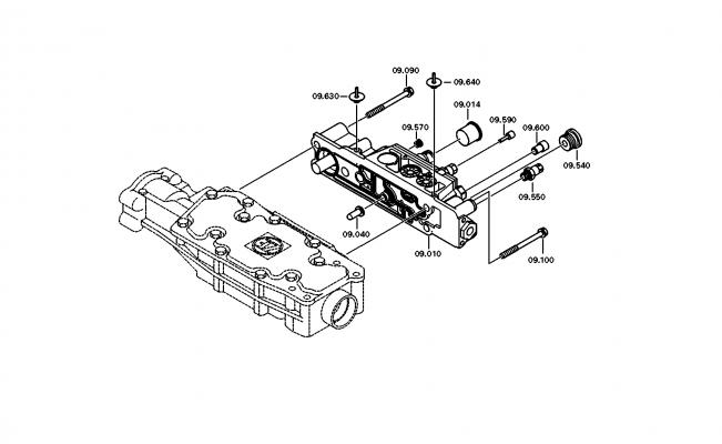 drawing for DAF 1812080 - VALVE BLOCK (figure 3)