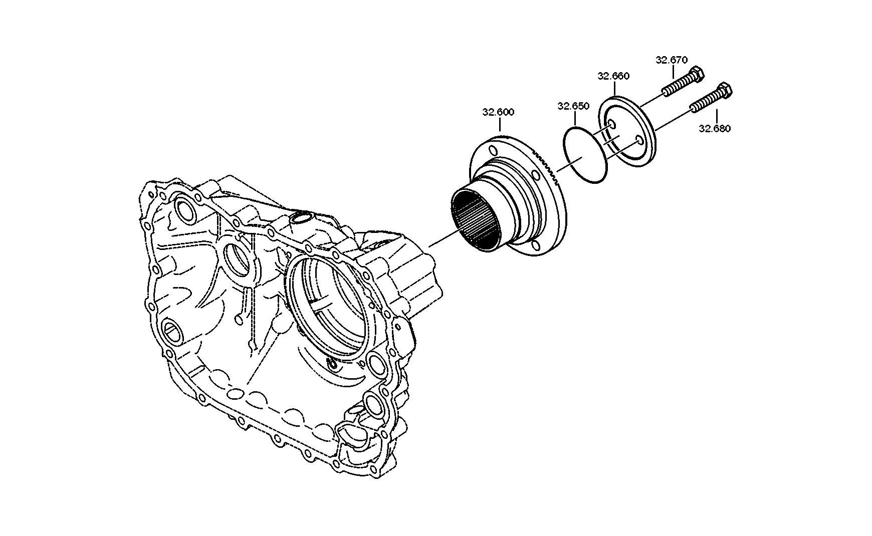 drawing for IVECO 42568763 - OUTPUT FLANGE (figure 4)