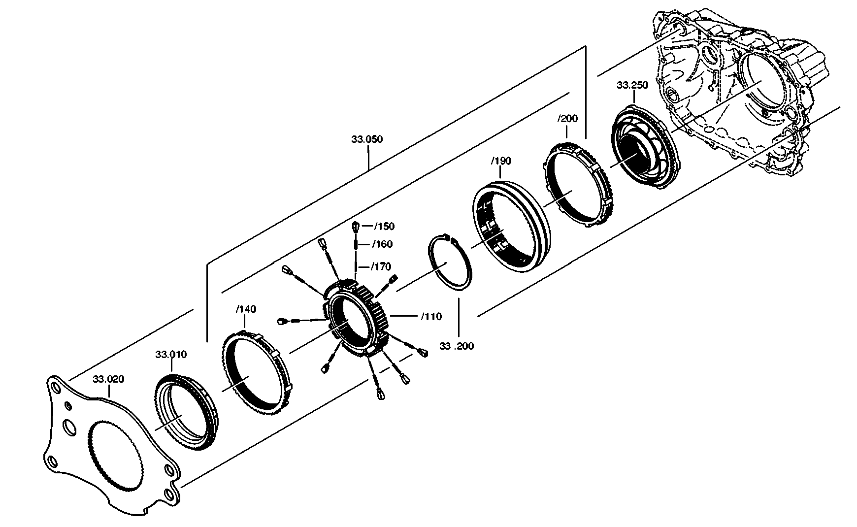 drawing for DAF 1831958 - SYNCHRONIZER (figure 1)