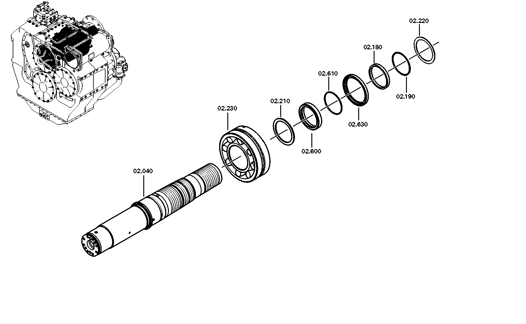 drawing for ZF 0736610075 - STUD (figure 3)