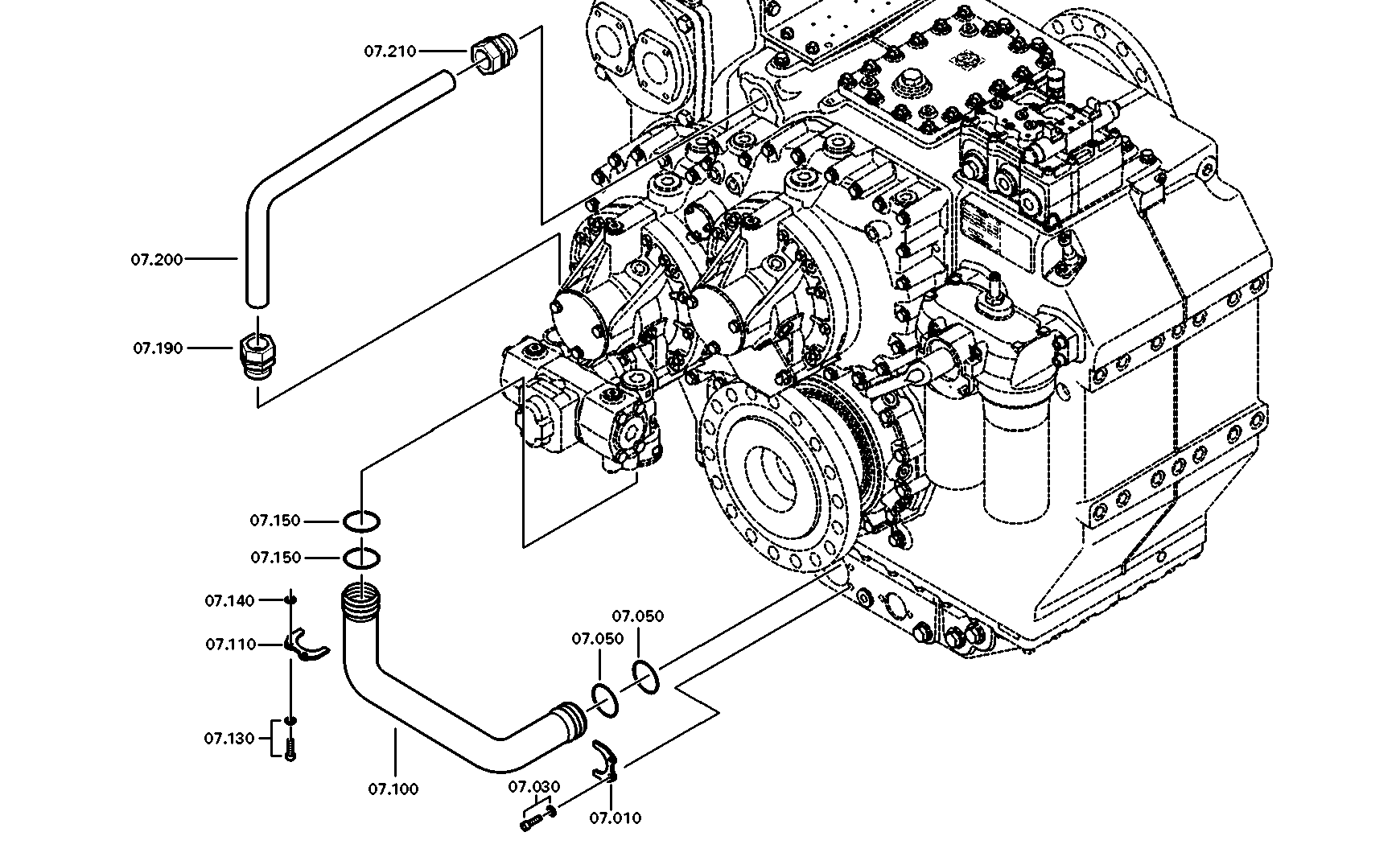 drawing for MTU, FRIEDRICHSHAFEN XP52724500019 - O-RING (figure 1)