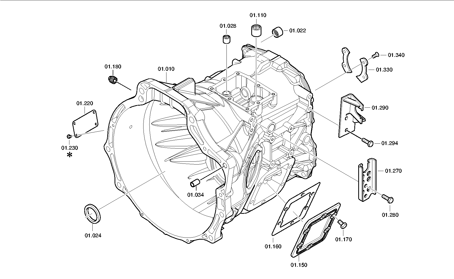 drawing for MITSUBISHI ME535185 - COVER (figure 1)