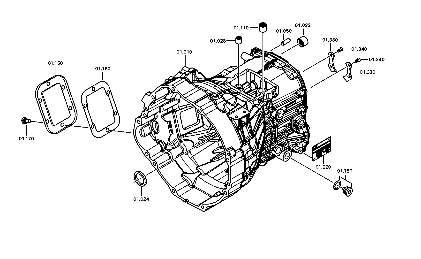 drawing for MITSUBISHI ME535185 - COVER (figure 5)