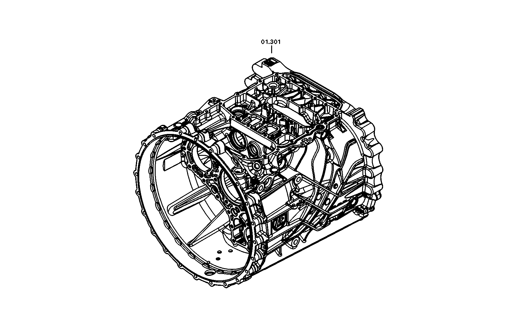 drawing for IVECO 500083476 - COUNTERSHAFT (figure 1)