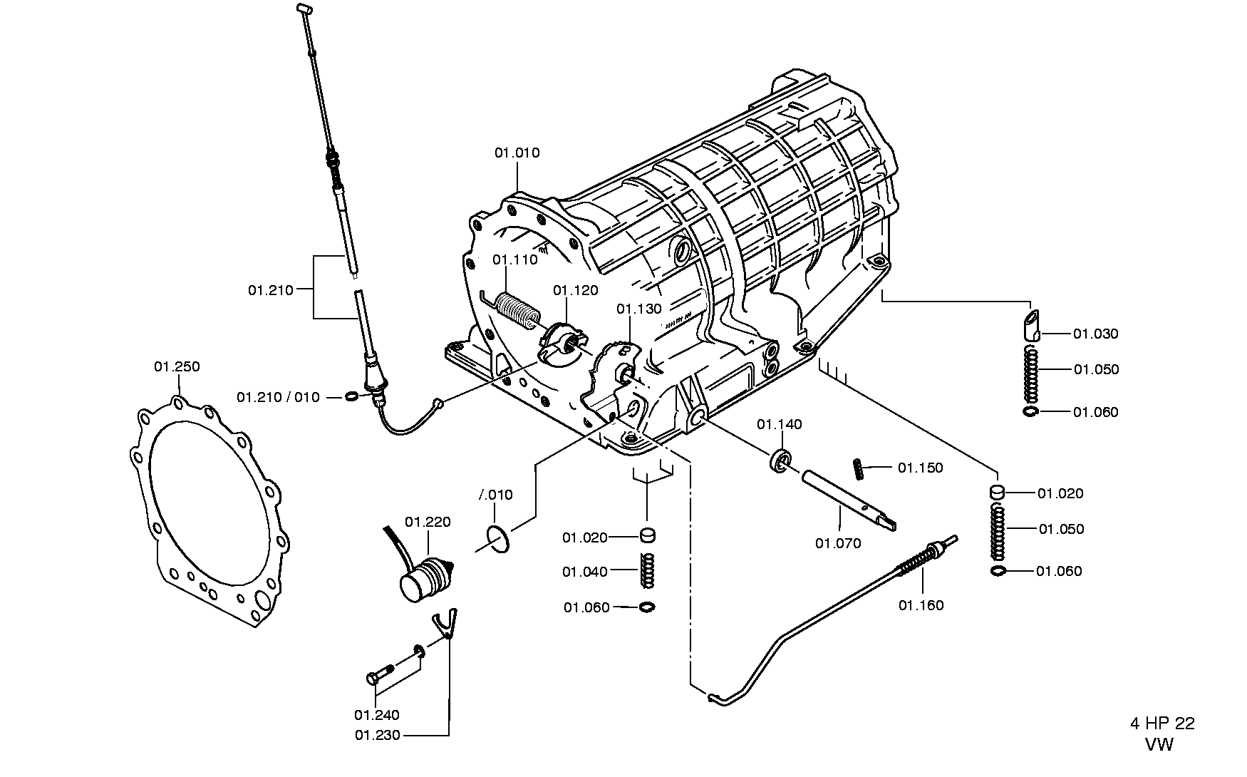 drawing for JAGUAR CARS LTD. RTC4320 - GASKET (figure 4)