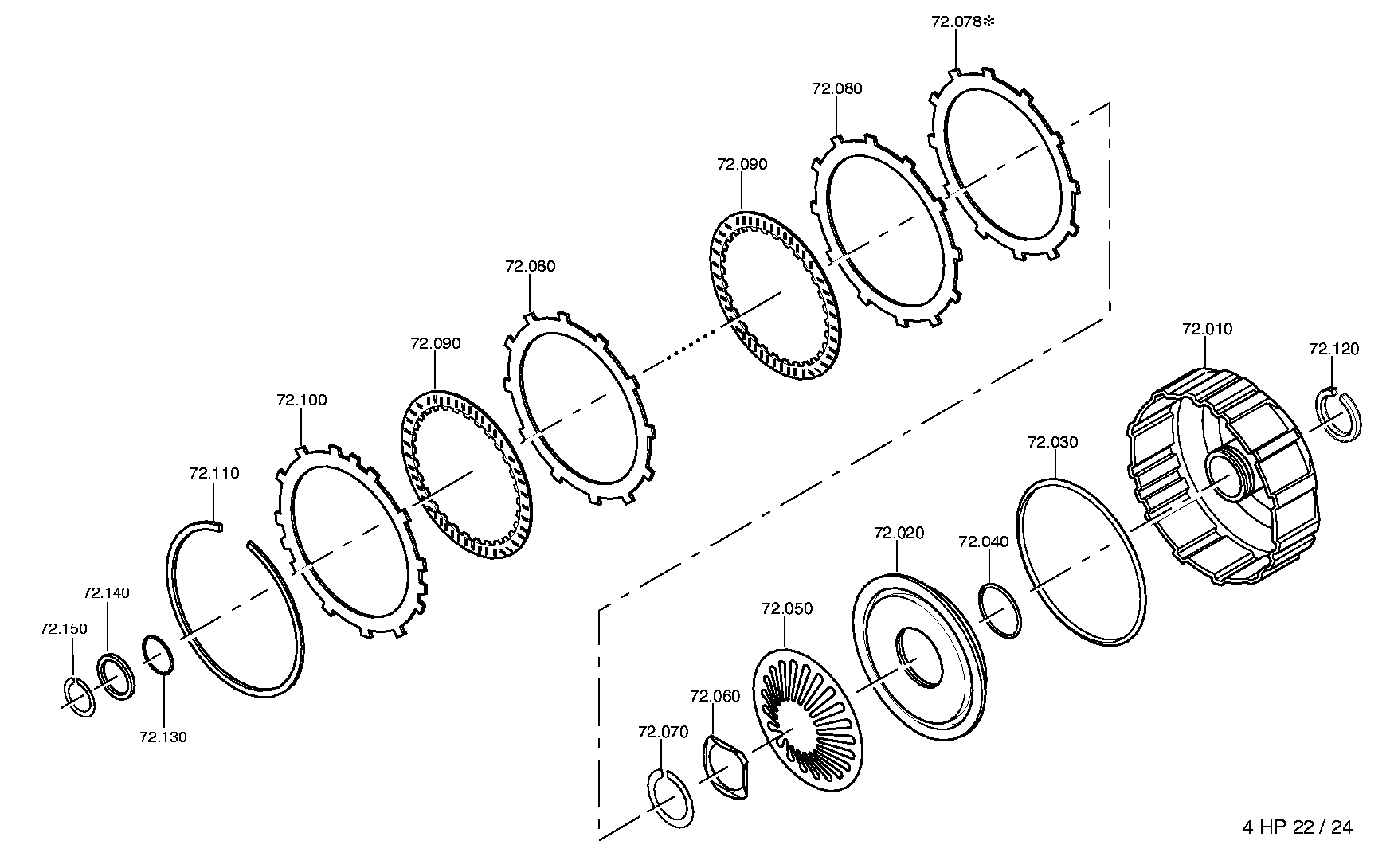drawing for UNIPART 02JLM 1036 - SNAP RING (figure 1)