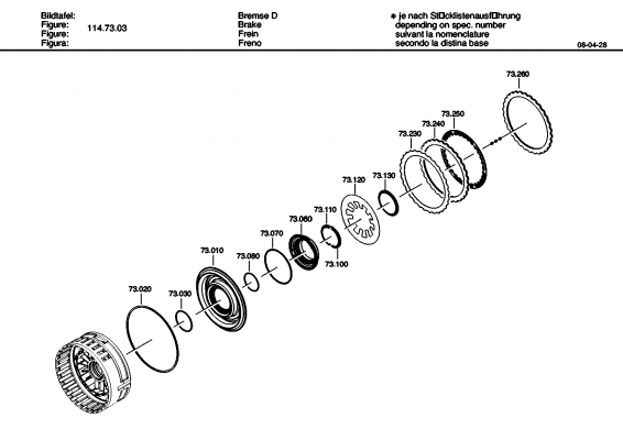 drawing for FORD MOTOR COMPANY 5L7Z 7B164A - LIN.CLUTCH DISC (figure 5)