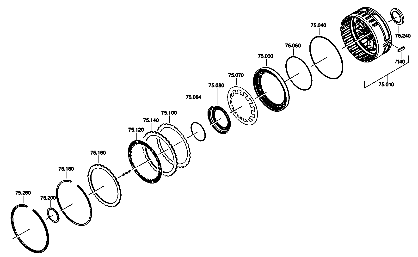 drawing for FORD MOTOR COMPANY 5L7Z 7B442C - O.CLUTCH DISC (figure 3)
