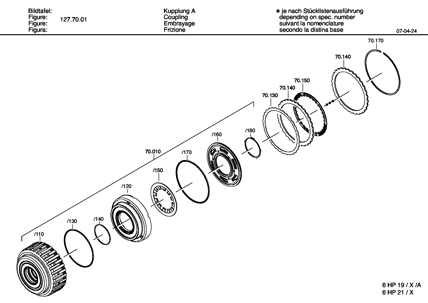 Technical drawing of JAGUAR CARS LTD. 02JLM 894 ROUND SEALING RING with dimensions and layout (figure 5)