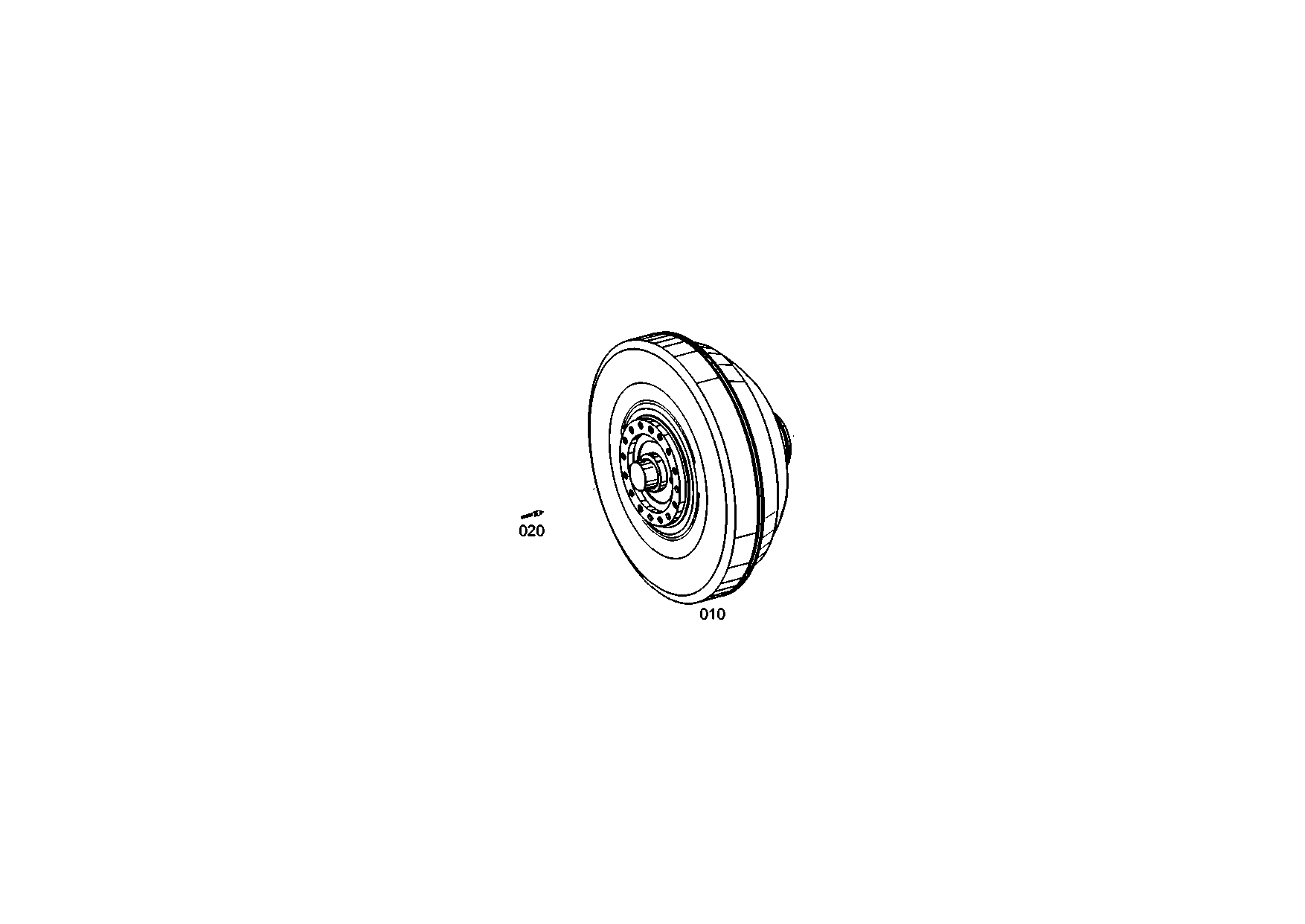 drawing for TEREX EQUIPMENT LIMITED 15269255 - CONVERTER (figure 1)