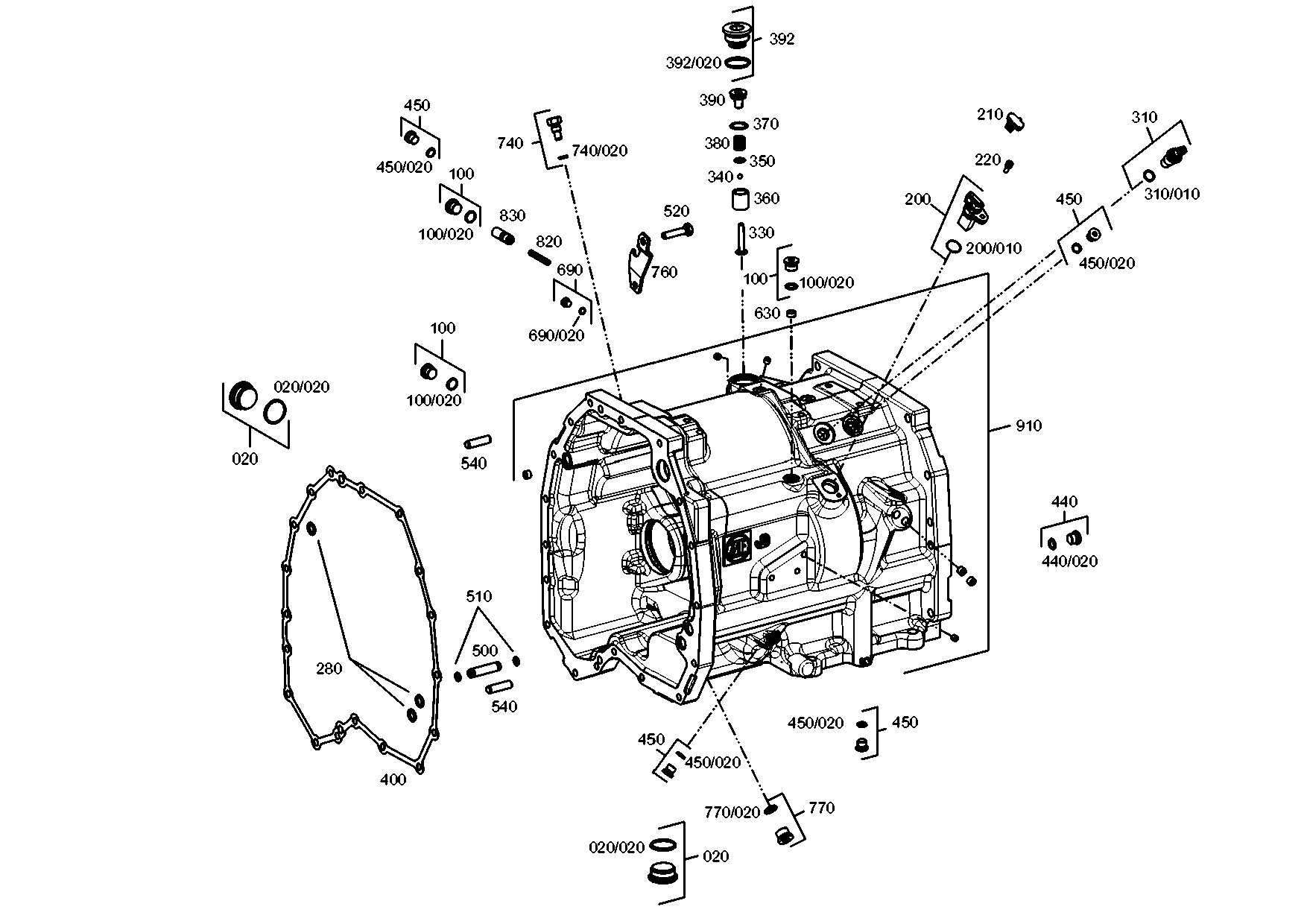 drawing for CNH NEW HOLLAND 100080A1 - O-RING (figure 4)