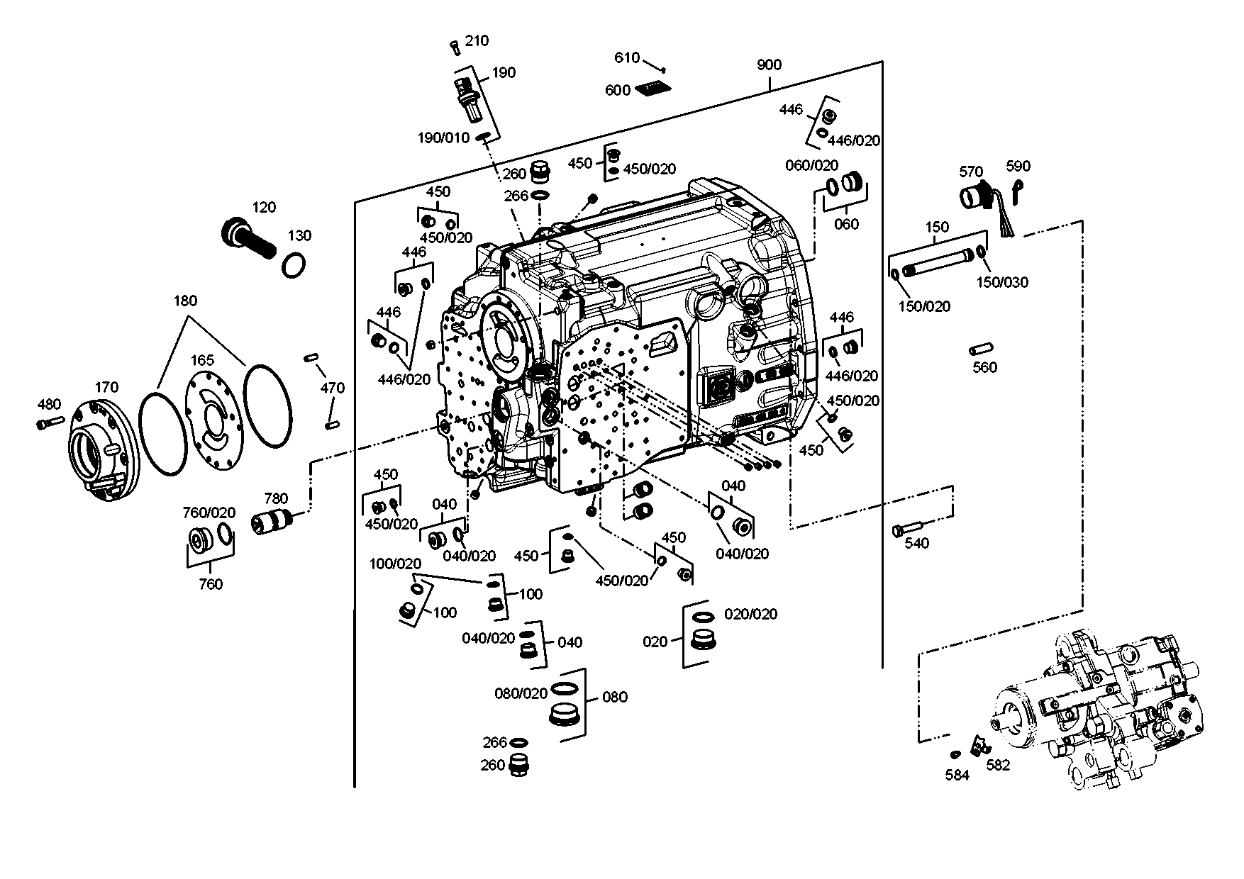 drawing for DAF 698452 - V-RING (figure 1)