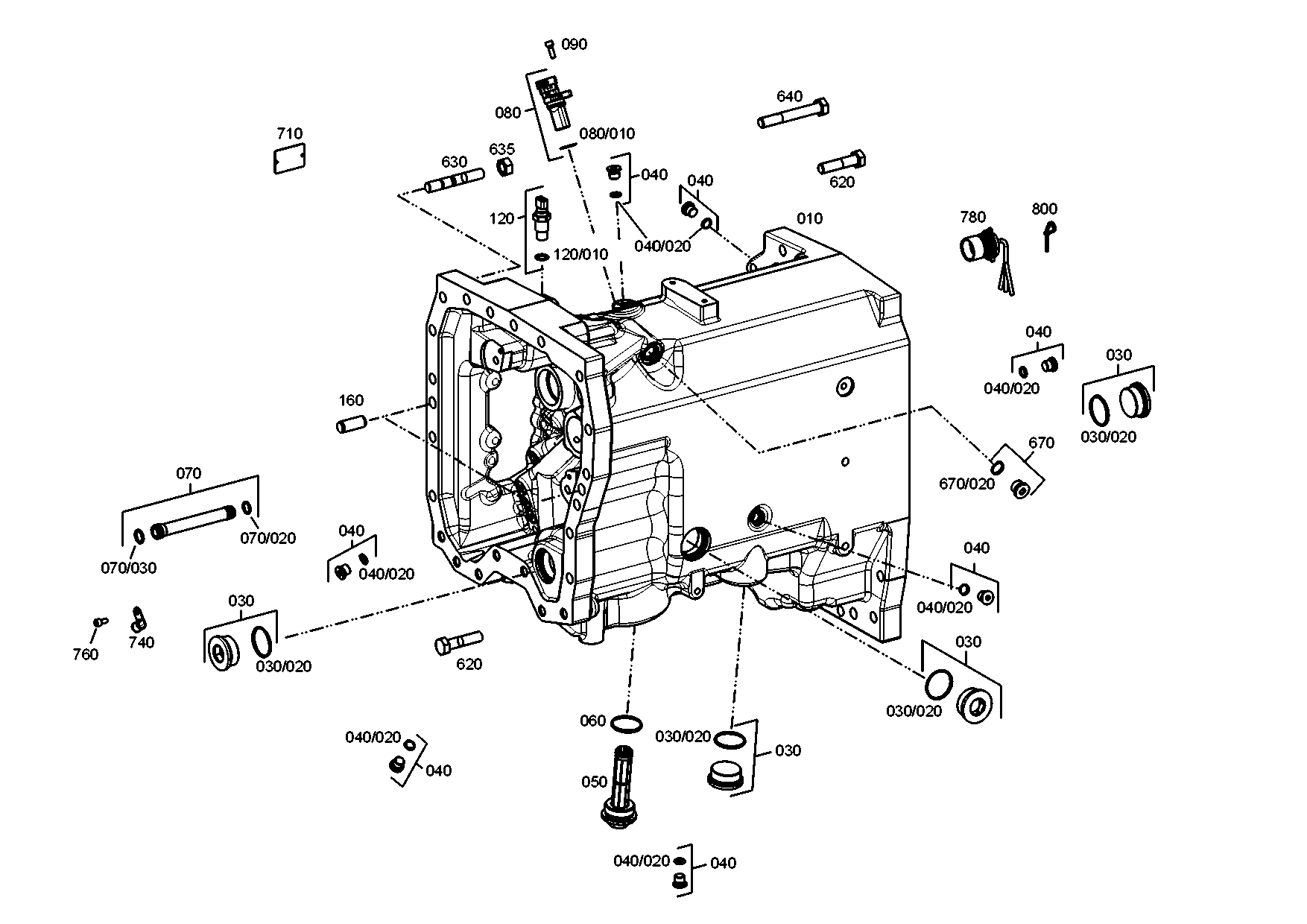 drawing for JOHN DEERE L171326 - BRACKET (figure 1)