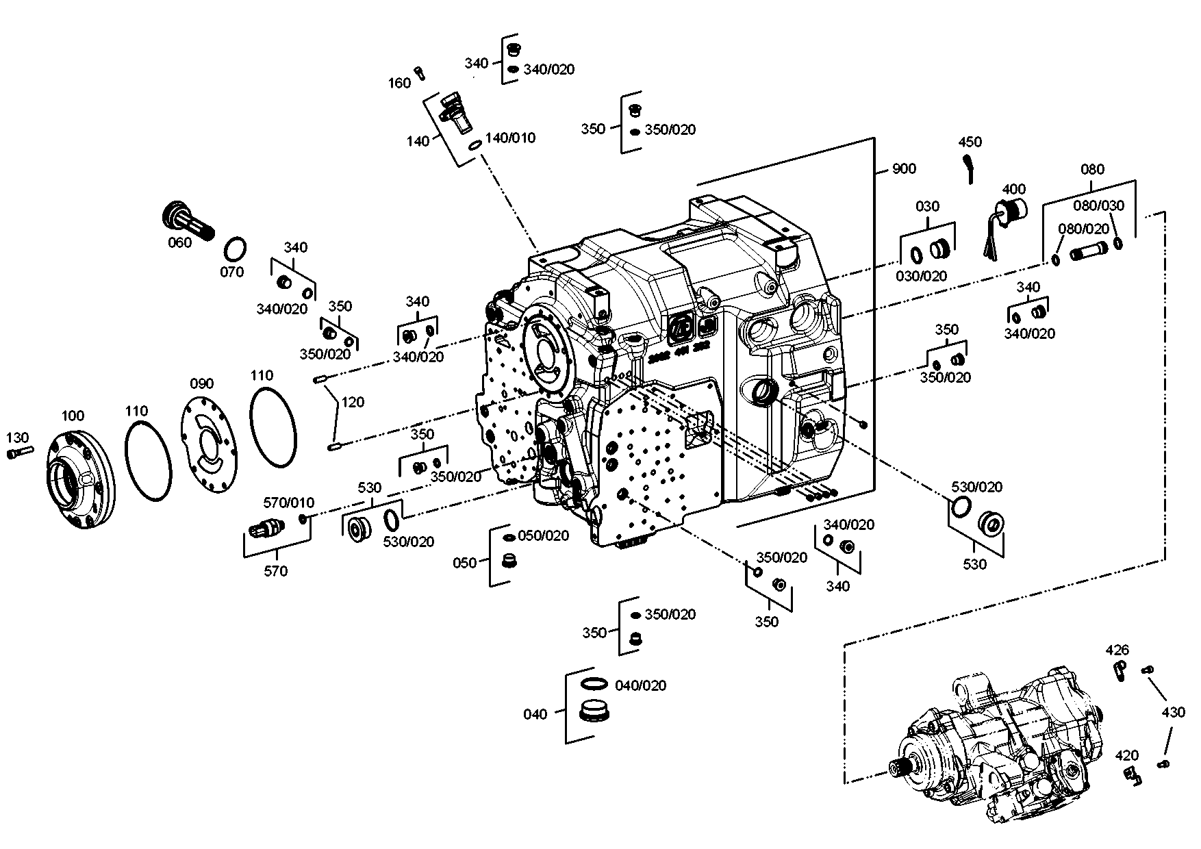 drawing for JOHN DEERE AT321462 - O-RING (figure 1)