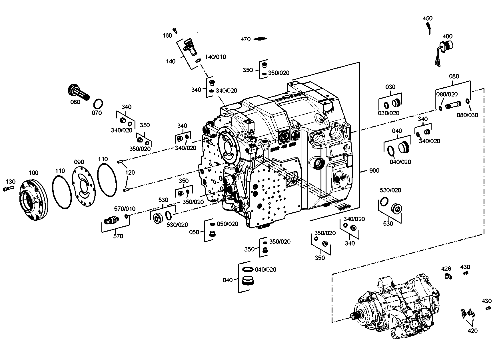 drawing for JOHN DEERE AT321462 - O-RING (figure 3)