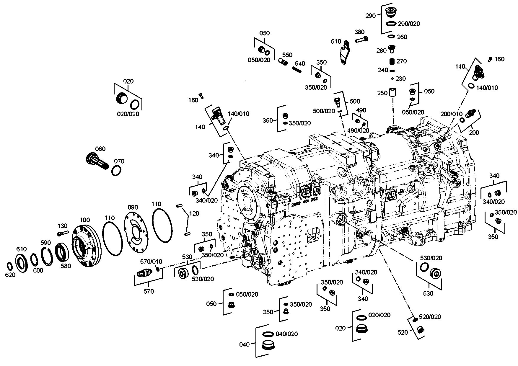 drawing for JOHN DEERE AT321462 - O-RING (figure 5)