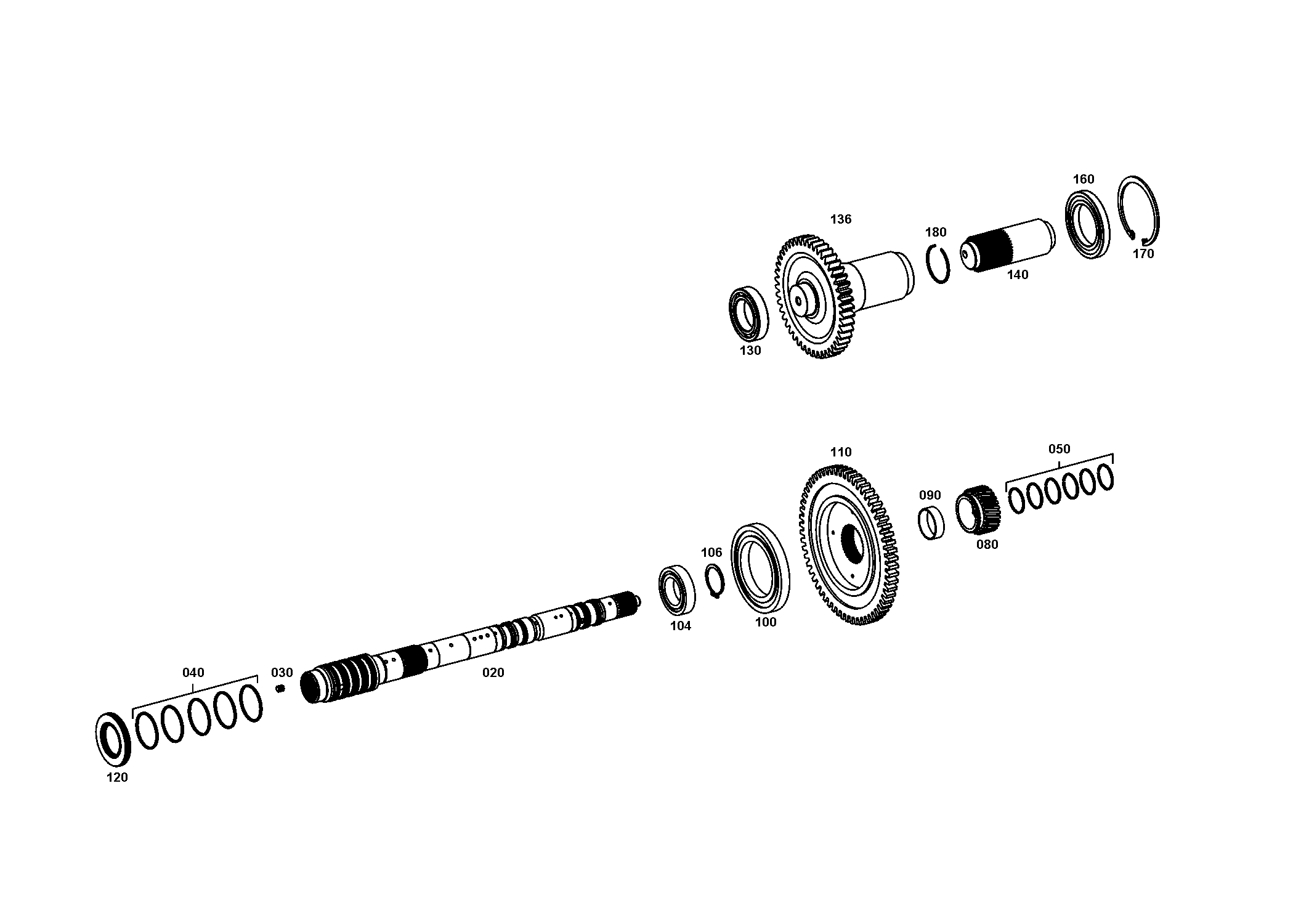 drawing for DAF 119410 - BALL BEARING (figure 2)