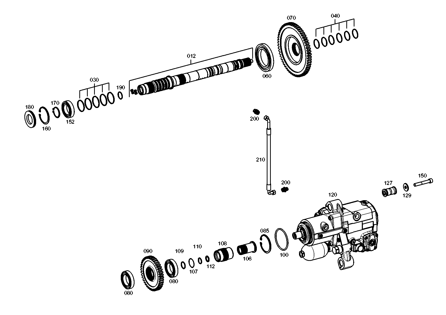 drawing for JOHN DEERE AT322105 - CIRCLIP (figure 1)