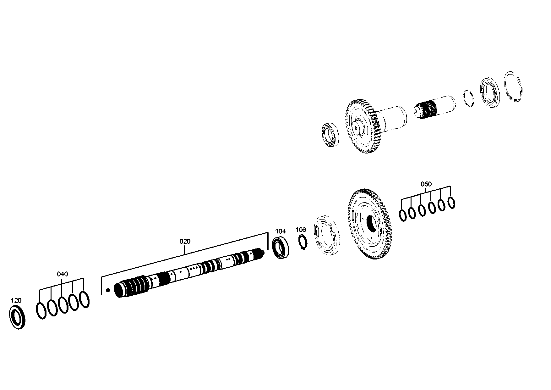 drawing for DAF 119410 - BALL BEARING (figure 3)