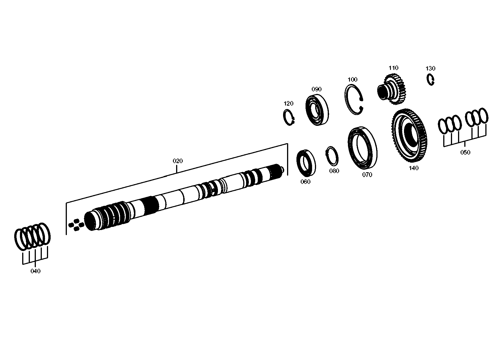 drawing for ATLAS-COPCO-DOMINE 6049289 - CIRCLIP (figure 2)