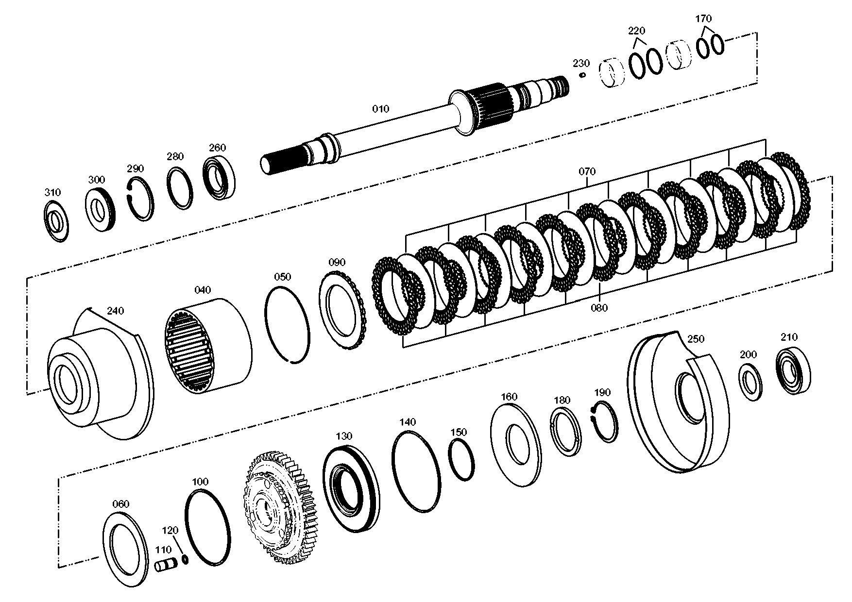 drawing for AGCO 30718900 - SNAP RING (figure 1)