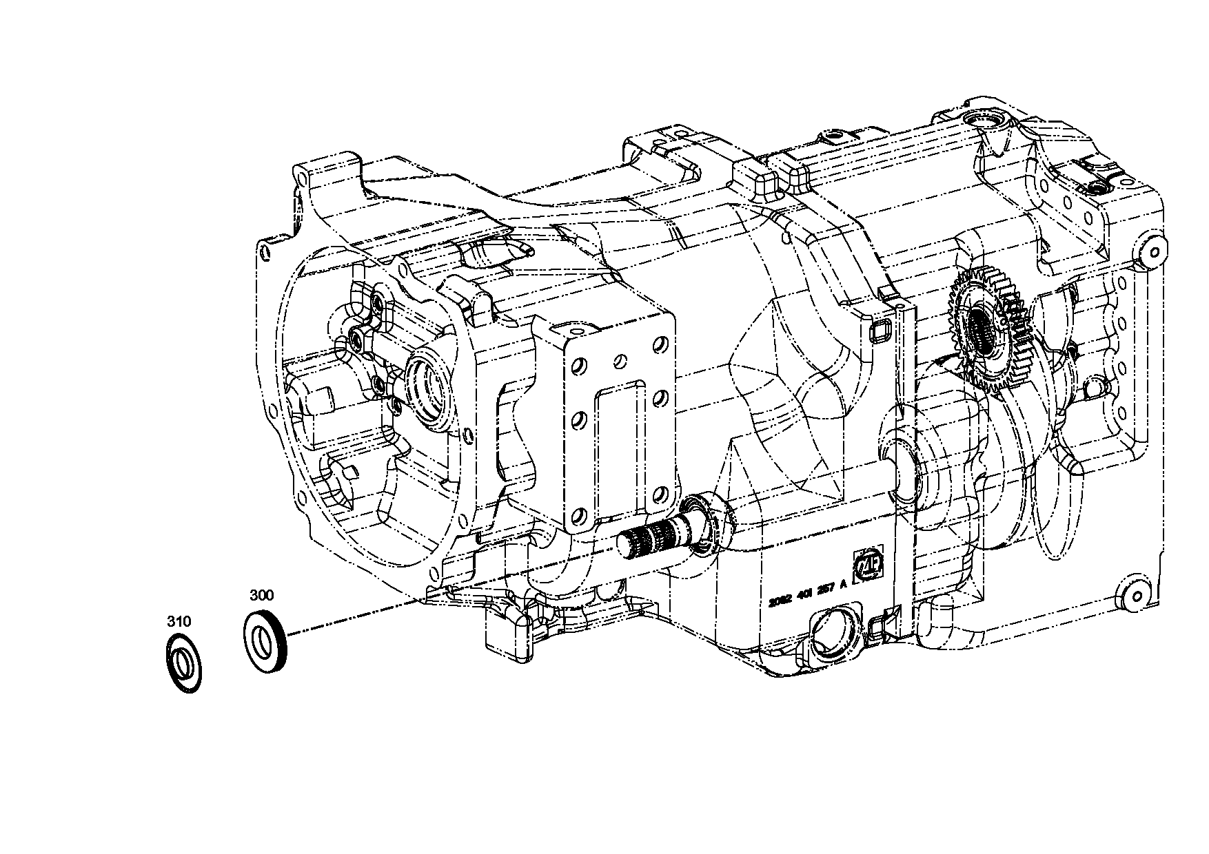 drawing for AGCO X560711700000 - R-RING (figure 3)