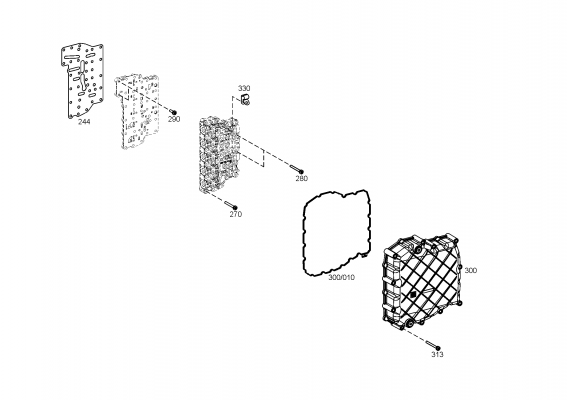 drawing for KUBOTA 3J08022121 - COVER (figure 1)