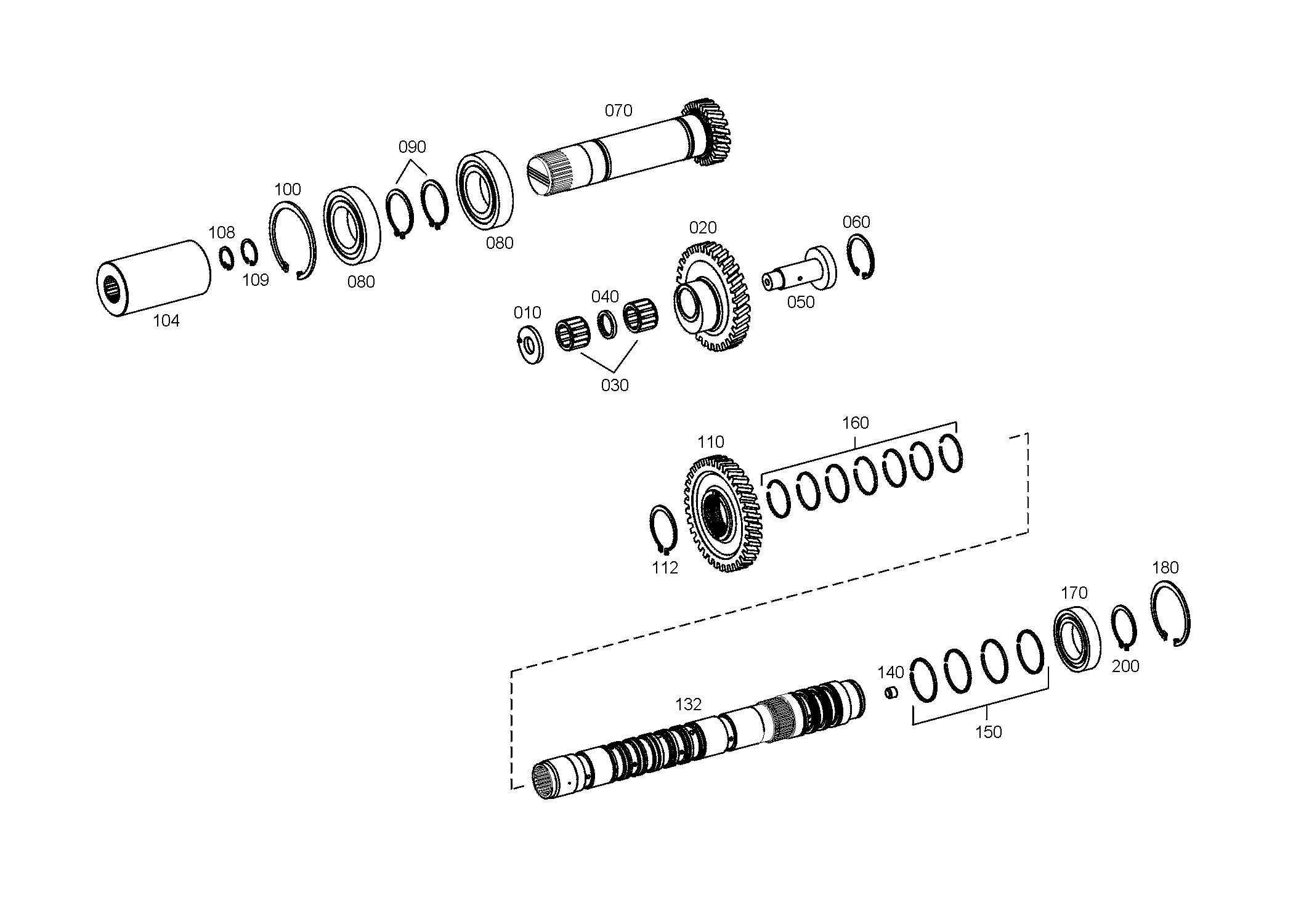 drawing for JOHN DEERE T169017 - R-RING (figure 2)
