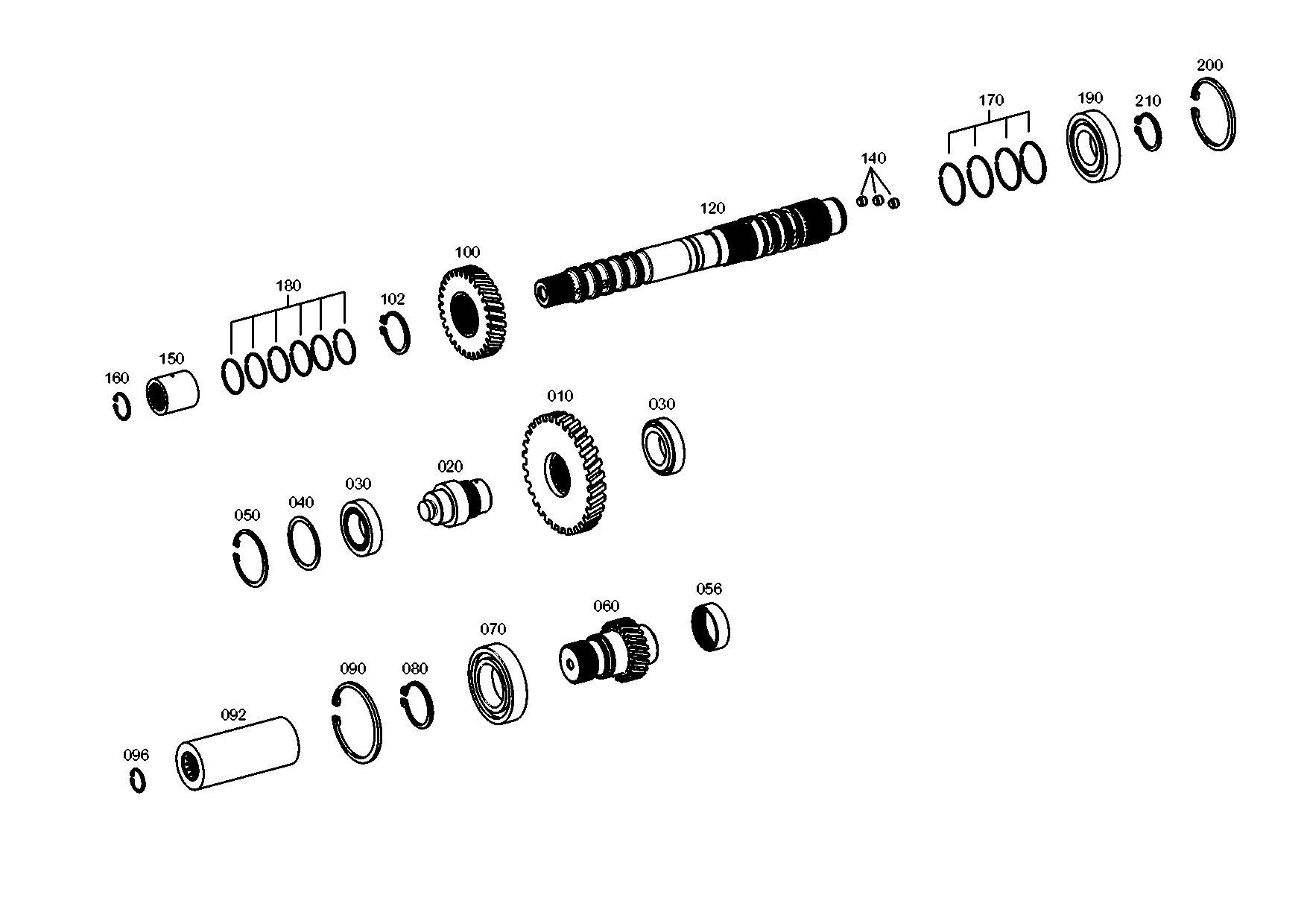 drawing for JOHN DEERE 40M1855 - CIRCLIP (figure 2)