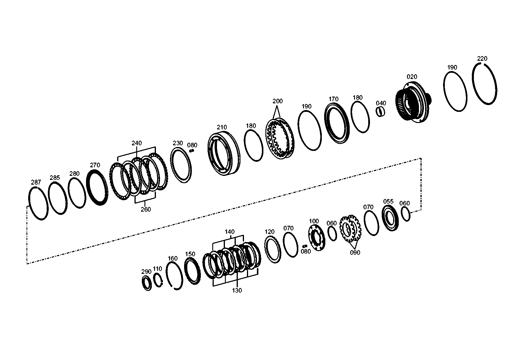 drawing for JOHN DEERE L150823 - I.CLUTCH DISC (figure 1)