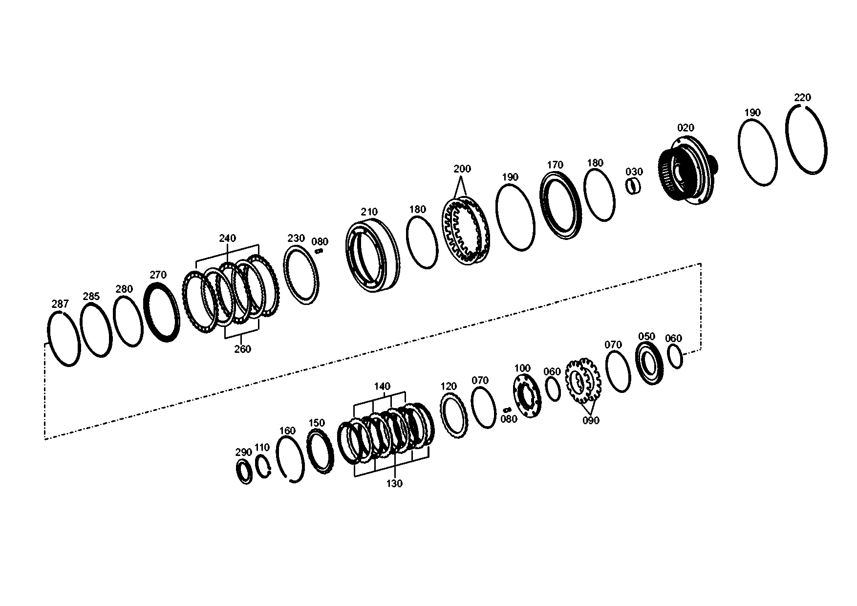 drawing for JOHN DEERE L150823 - I.CLUTCH DISC (figure 5)